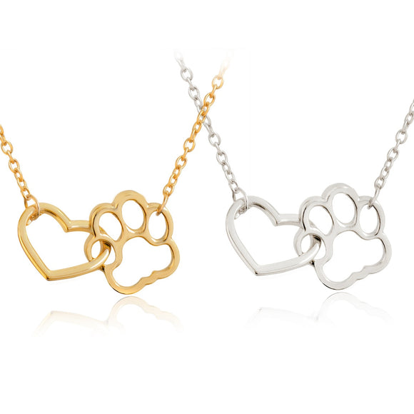 Hollow Footprint Necklace