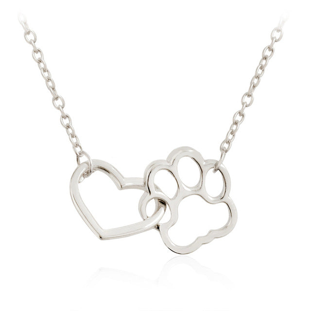 Hollow Footprint Necklace